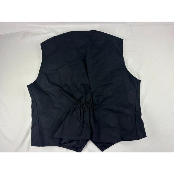 Schaefer Outfitter 705 Men's Black Canvas Ranger Vest XL EUC Made In USA - Picture 2 of 6